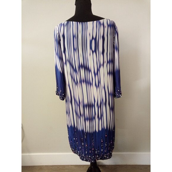 Alexia Admor Purple White Mini Dress Size Medium - Picture 3 of 7